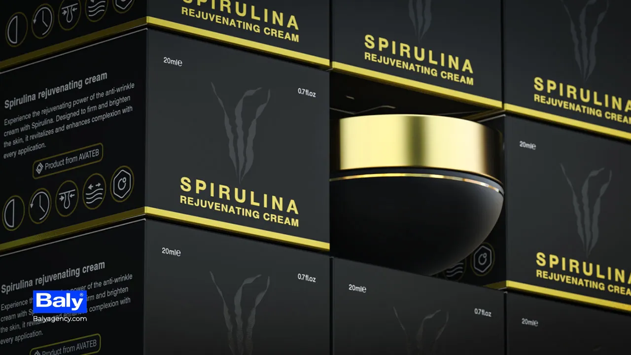 Spirulina Cream Packaging Design